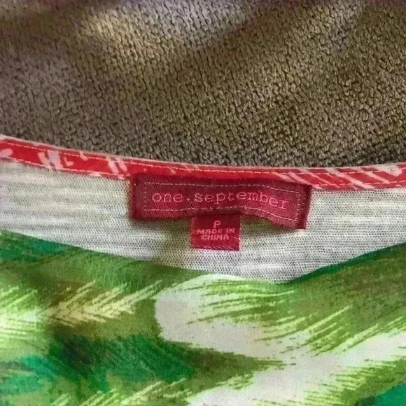 Anthropologie Patterned Boat Neck Top - Picture 3 of 5